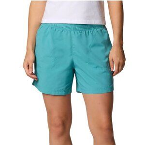 NWT Columbia Sandy River Regular Fit Shorts Womens Medium Teal Turquoise 3" NEW
